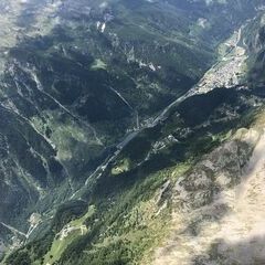 Flugwegposition um 12:18:26: Aufgenommen in der Nähe von 23021 Campodolcino, Sondrio, Italien in 3076 Meter